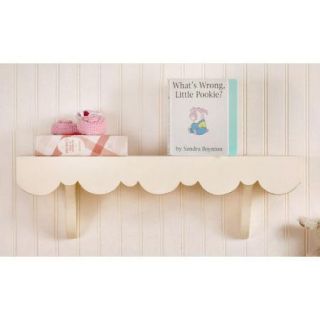New Arrivals Scalloped Cottage Wall Shelf
