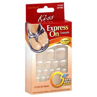 Kiss Express On Toenails, Stick On, 24 toenails   Beauty   Nails