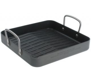 As Is Technique Hard Anodized II Nonstick 11 Square BBQ Pan   K135029 —