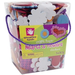 Foam Stickers 5 Ounces Hearts & Flowers   Home   Crafts & Hobbies
