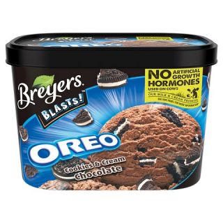 Breyers Blasts! Oreo Cookies & Cream Chocolate Ice Cream 48 oz