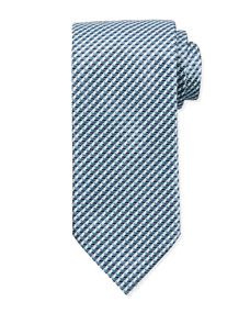 Brioni Triangle Print Neat Tie, Light Blue