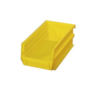 LocBin 10 Pack 4.125 in W x 3 in H x 5.375 in D Yellow Plastic Bins