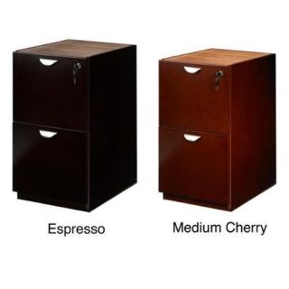 Mayline Mira Wood Veneer File/ File Pedestal for Credenza/ Return Medium Cherry