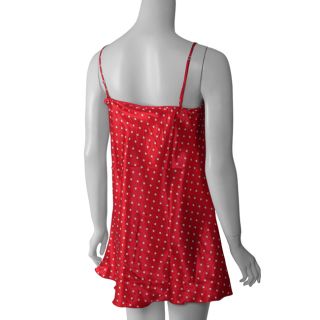 Happie Brand Juniors Red Satin Chemise Nightgown   Shopping