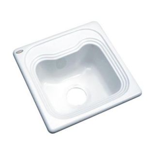 Thermocast Oxford Drop In Acrylic 16 in. Single Bowl Entertainment Sink in White 19000