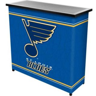 Trademark 2 Shelf 39 in. L x 36 in. H NHL St. Louis Blues Portable Bar with Case NHL8000 SLB