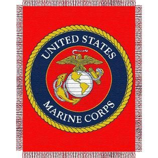 Northwest Co Military 019 Throw Collection USMC   Home   Bed & Bath