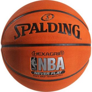 Spalding Hexagrip Never Flat Sponge Rubber Basketball