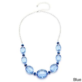 Alexa Starr Faceted Oval Frontal Necklace   Shopping   Big