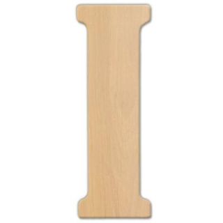 Jeff McWilliams Designs 15 in. Oversized Unfinished Wood Letter (I) 300312