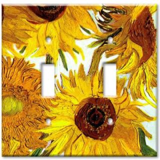 Art Plates Van Gogh Sunflowers 2 Toggle Wall Plate D 336
