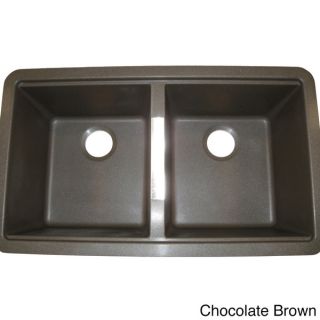 Ukinox Granite 50/50 Double bowl Undermount Sink   15254467