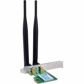 X MEDIA 300Mbps Wireless N PCI e Adapter with Two 5dBi Antennae