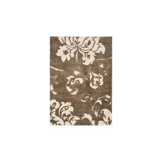 Safavieh Shag Smoke and Beige Rectangular Indoor Machine Made Area Rug (Common: 5 x 8; Actual: 63 in W x 90 in L x 0.67 ft Dia)