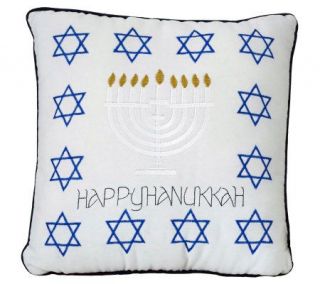 Copa Judaica Happy Hanukkah Pillow   H144585 —