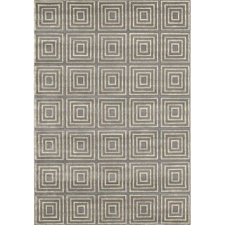 Concord Global Glam Gray Rectangular Indoor Woven Area Rug (Common: 8 x 11; Actual: 105 in W x 126 in L x 8.75 ft Dia)