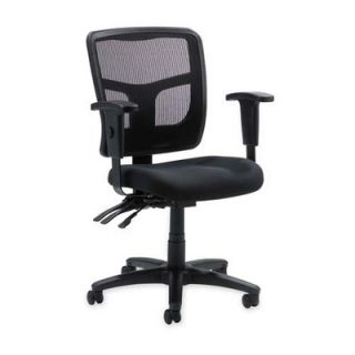 Lorell 86000 Series Mid Back Mesh Managerial Chair with Arms