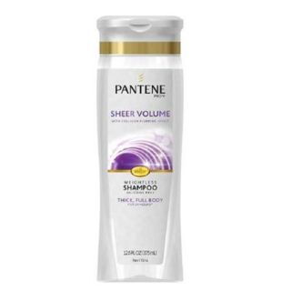 Pantene Pro V Sheer Volume With Collagen Plumping Effect Shampoo 12.60 oz (Pack of 3)