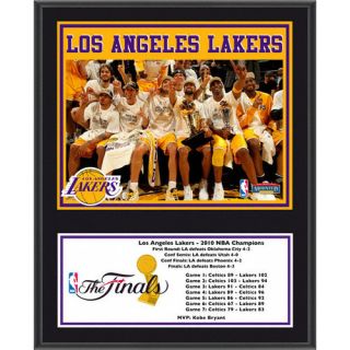 NBA &#045; Los Angeles Lakers Sublimated 12x15 Plaque Details: 2010 NBA Championship