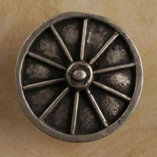 Wagon wheel med knob (Set of 10) (Rust with Verde)