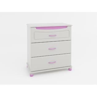 Ameriwood  3 Drawer Dresser with Colored Panels
