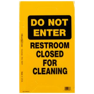 Hillman Sign Center 20 in x 12 in Do Not Enter  Restroom Closed Sign