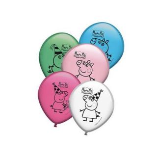 Peppa Pig 12&#34; Latex Balloons (8 Pack)   Party Supplies