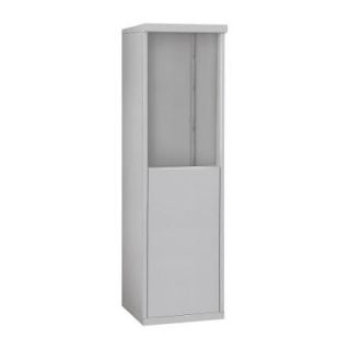 Salsbury Industries 3900 Series 17.5 in. W x 55.25 in. H x 19 in. D Free Standing Enclosure for Salsbury 3707 Single Column Unit in Aluminum 3907S ALM