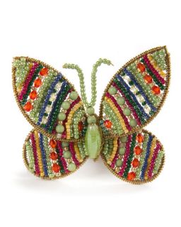 MacKenzie Childs Butterfly Jewel Napkin Ring