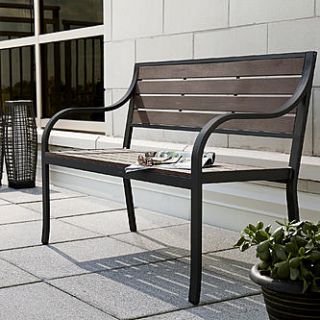 Ty Pennington Style Quincy Slat Bench   Outdoor Living   Patio