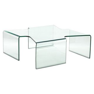 Zuo March Coffee Table   Clear