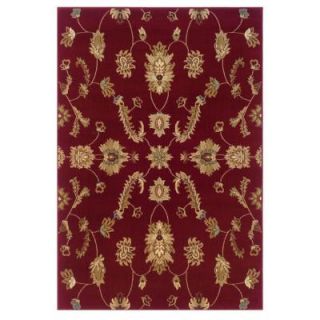 LR Resources Adana Red Sandstone 7 ft. 9 in. x 9 ft. 10 in. Plush Indoor Area Rug ADANA80715RED799A