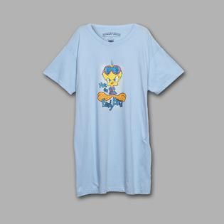 Looney Tunes Women’s Pajamas Dorm Shirt Tweety Bird Short Sleeves