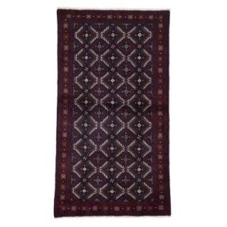 Solo Rugs Authentic Red 3 ft. 5 in. x 6 ft. 3 in. Indoor Area Rug M1000 16863