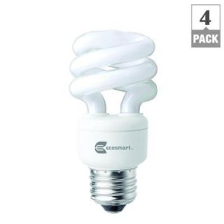 EcoSmart 40W Equivalent Bright White Spiral CFL Light Bulb (4 Pack) ES9M809235KYOW
