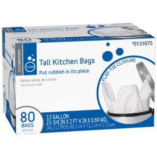 Style Selections 80 Count 13 Gallon Trash Bags