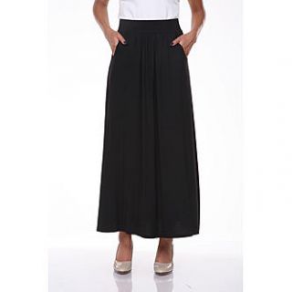 White Mark Maxi Skirt with pockets   Clothing, Shoes & Jewelry