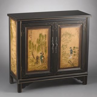 AA Importing 2 Door Cabinet with Oriental Lady Design