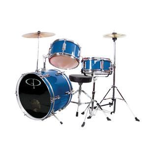 GP Percussion  GP50 3 Piece Junior Drum Set With Cymbals and Throne in