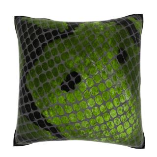 Abstract Fake Grass 18 inch Velour Throw Pillow