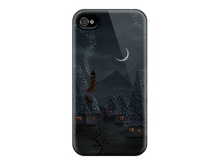 High end Case Cover Protector For Iphone 4/4s(abstract Small Village)