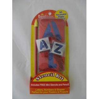 Royal Brites Stencil Kit with Letters,