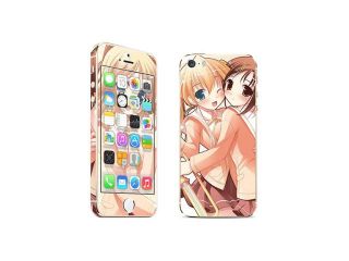 Apple iPhone 5S Skins Cartoon Lovely Girl Full Body Decals Stickers Covers Screen Protector   MAC1338 249