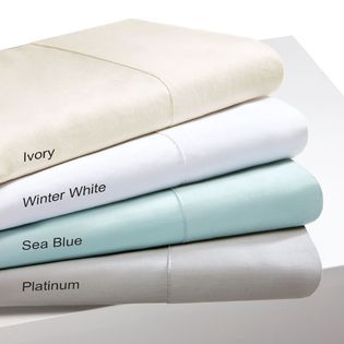 Sleep Philosophy  300TC Liquid Cotton Queen Sea Blue Sheet Set