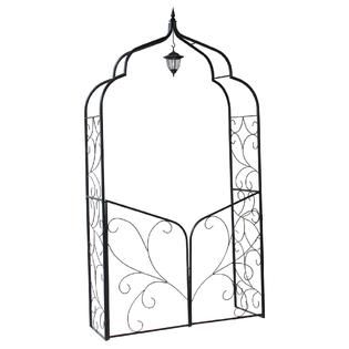Add Elegance to Your Garden or Patio with this Lighted Metal Arbor