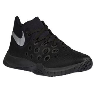Nike Zoom Hyperquickness 2015   Mens   Basketball   Shoes   Black/Metallic Silver