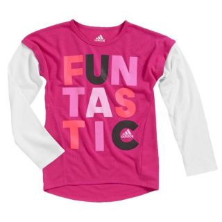 adidas Graphic L/S T Shirt   Girls Toddler   Casual   Clothing   Aquarius
