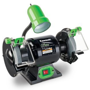 Kawasaki™ 6 in. Bench Grinder with Worklight   Tools   Bench