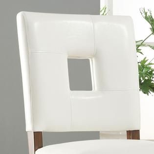 Oxford Creek  Dining Chairs in White Faux Leather (Set of 2)